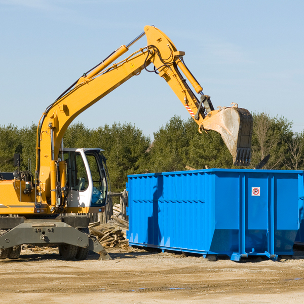 can i choose the location where the residential dumpster will be placed in Big Stone City SD